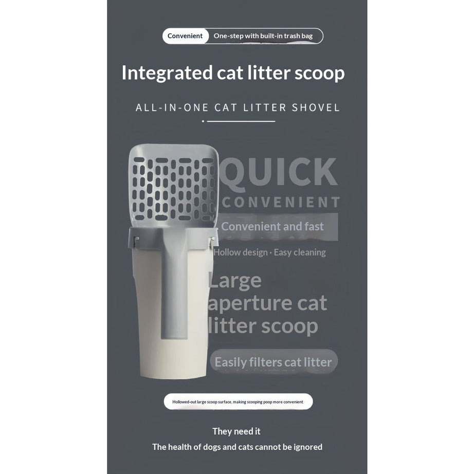 Integrated Cat Litter Scoop