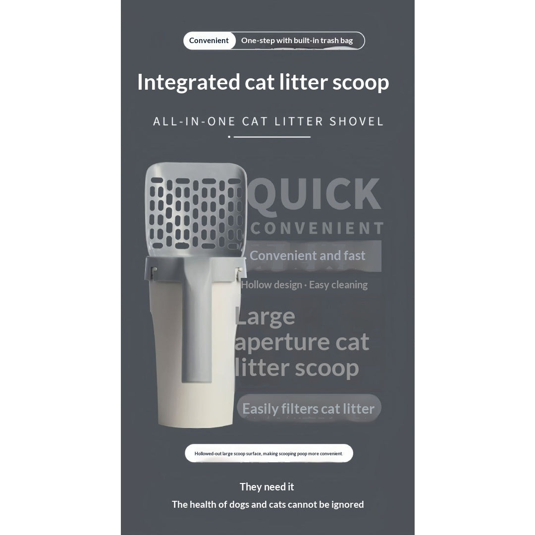 Integrated Cat Litter Scoop