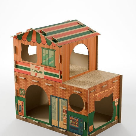 Cat Villa All-in-one Scratching Post Bedthickened Corrugated Paper