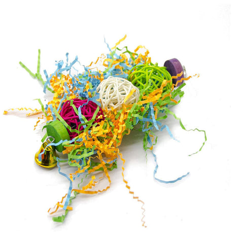 3pcs Bird Toy Parrot Gnawing Supplies Utensils Brushed Rattan Ball