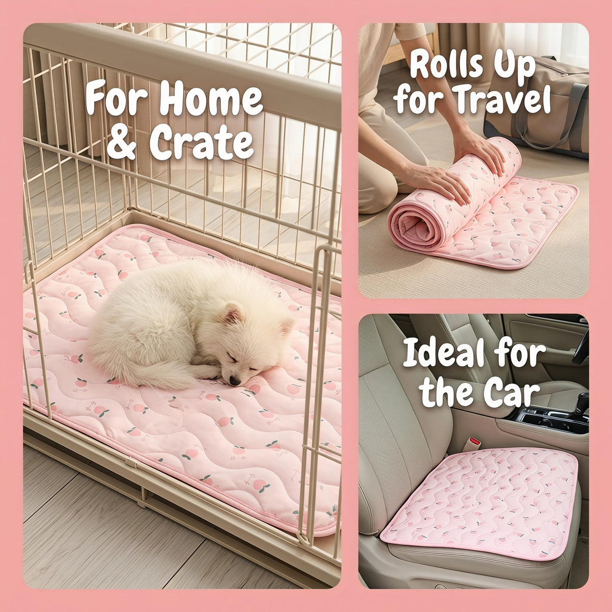 Self-cooling Pet Mat For Dogs Cats Foldable Summer Cooling Pad