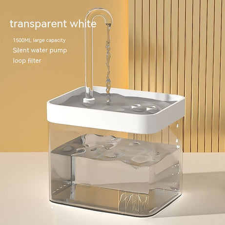Cat Automatic Circulation Flow Mute Water Fountain Mouth Wet-proof