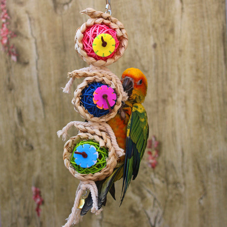 Parrot Supplies Pet Bird Toy Bite Ran Vine Bal Twist String