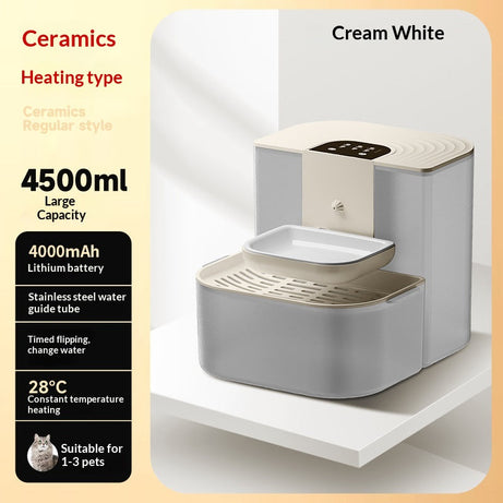 Thermostatically Controlled Plug-free Pet Water Fountain