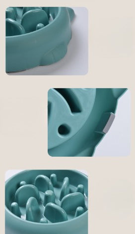 Pet Dog Cat Slow Feeder Bowls Anti Choking Dish Bowl Home Eating