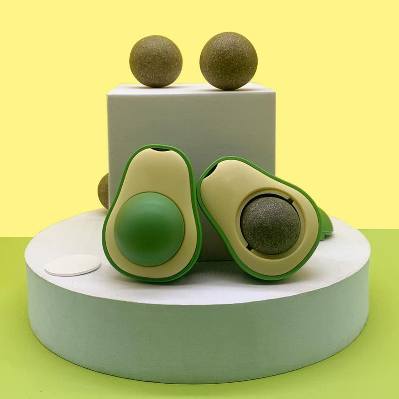 Cute Avocado Catnip Toys Cat Teeth Cleaning Toy Supplies Mini Treat