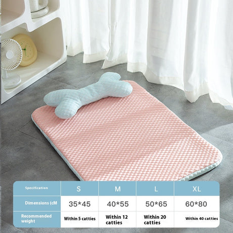 Dog Bed Breathable Cooling Spring Summer Pet Sleeping Mat For Small