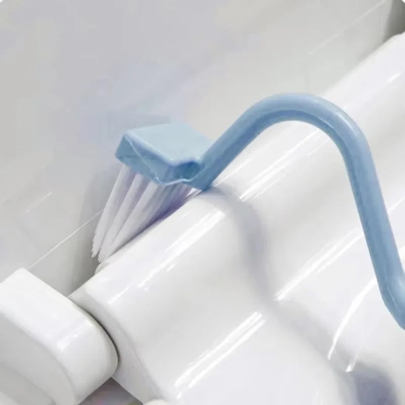 Curved Toilet Brush Gap Cleaning Tool Bathroom Accessory Long