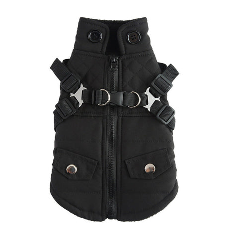 Pet Winter Cotton Dog Clothes Zipper Jacket Supplies