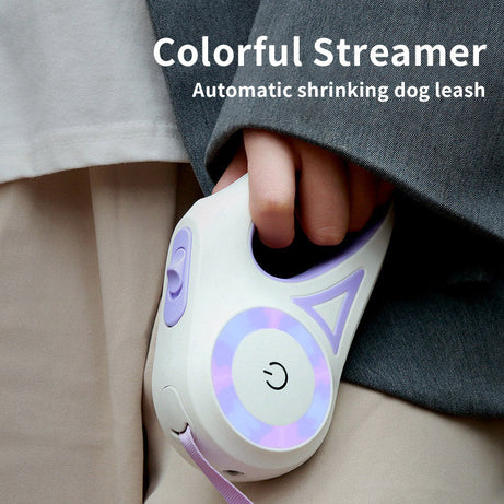 Dog Leash Retractable And Collar Spotlight Automatic Pet Cat