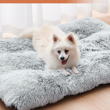 Dog Bed Mats Washable Large Sofa Portable Pet Kennel Long Plush