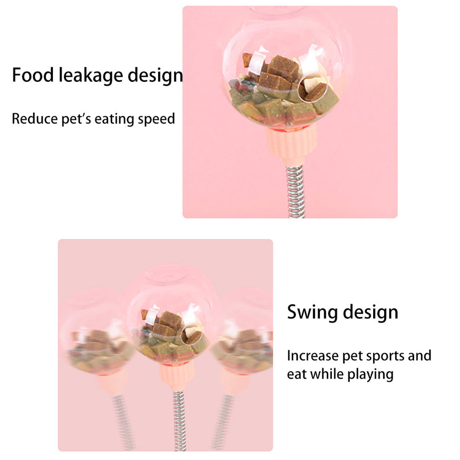 Pet Feeder Cat Toy Pets Leaking Food Ball Self-playing Tumbler