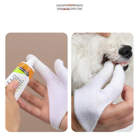 Pet Finger Toothbrush Dog Cover Cleaning Teeth Cat Mouth Cleansing