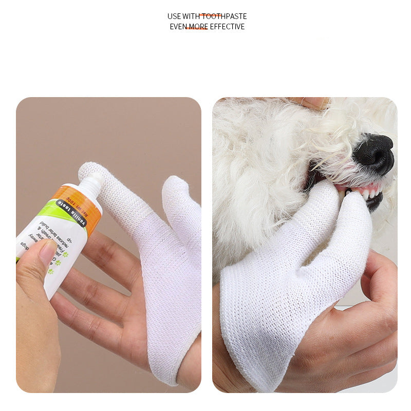 Pet Finger Toothbrush Dog Cover Cleaning Teeth Cat Mouth Cleansing