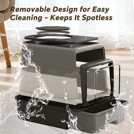 2026 Top-rated Cat Litter Box Pull-out Drawer No Scoop Needed Fits