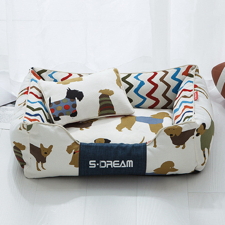 Dog Cat Bed Creativity Of Removable And Washable Large Mat Pet