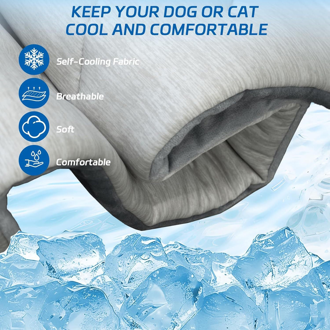 Pet Cooling Mat Portable Machine Washable Blanket