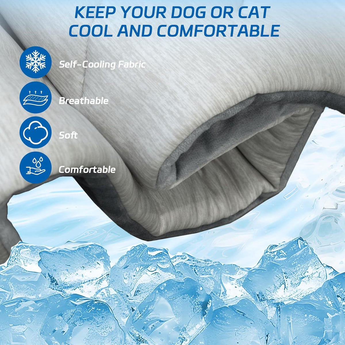 Pet Cooling Mat Portable Machine Washable Blanket