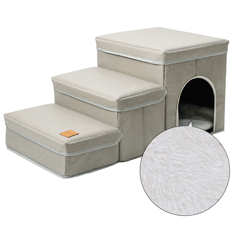 Cat Kennel Cage Multifunctional Dog Stairs Upper Bed Sofa Puppy