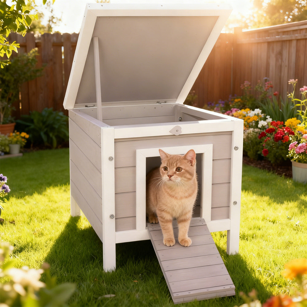 Small Wooden Rabbit Hutch Bunny Cage Guinea Pig Duck House Dog