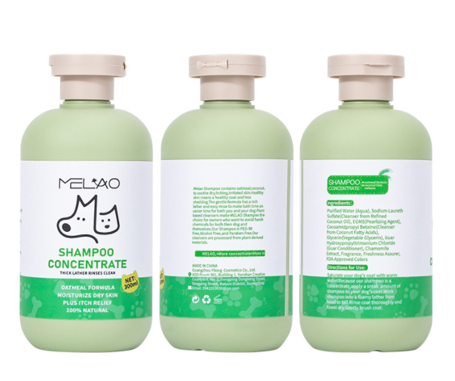 Natural Pet Oatmeal Shampoo With Coconut Chamomile Moisturizes Skin