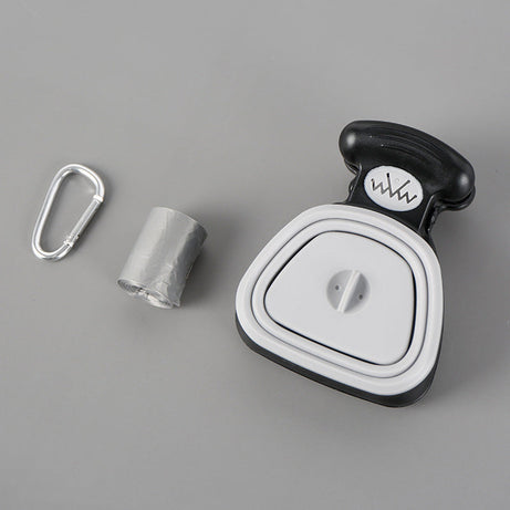 Pet Dog Poop Bag Dispenser Travel Foldable Spoon