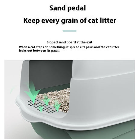 Litter Box Fully Enclosed Cat Toilet