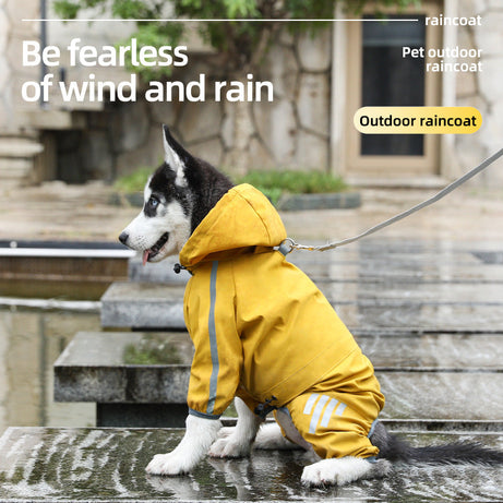 Sily Pet Raincoat Four-legged For Dogs Small Dog Outing Clothes