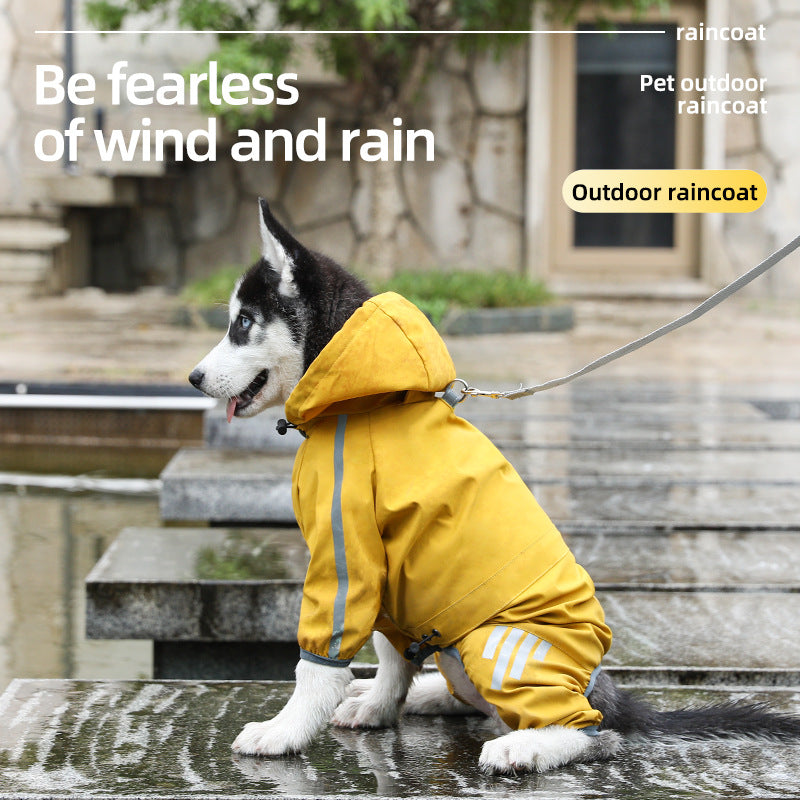 Sily Pet Raincoat Four-legged For Dogs Small Dog Outing Clothes