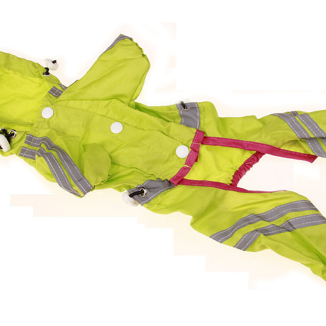 Pet Raincoat Dog One-layer Reflective Bar Warning