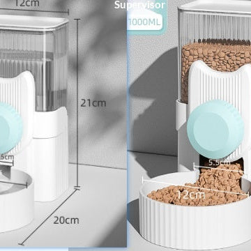 Hanging Cat Water Fountain And Automatic Dog Feeder For Drinking