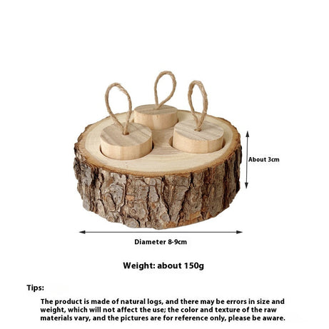 Wooden Pet Foraging Snack Box Rabbit Guinea Pig Molar Educational
