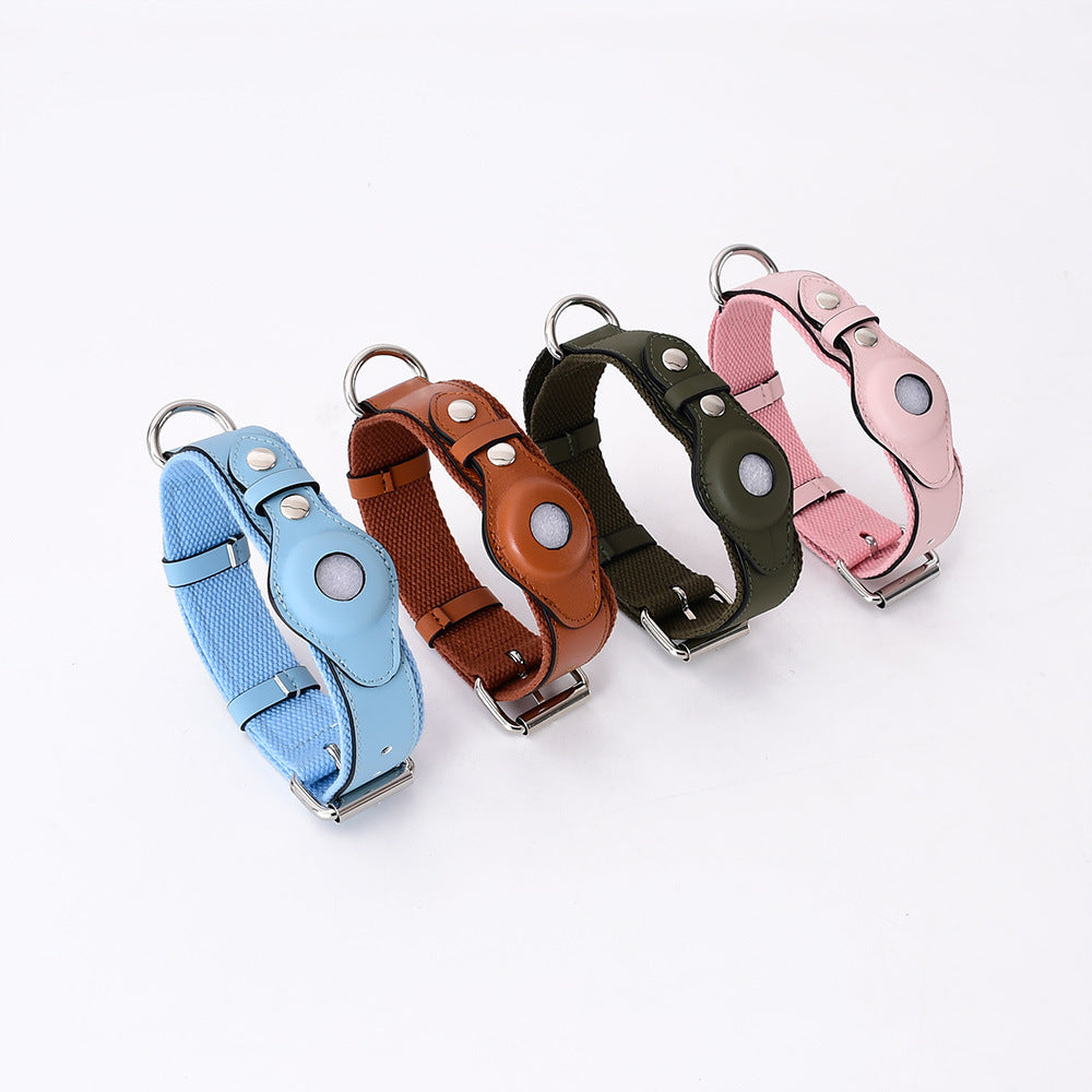 Airtag Pet Collar Tracker Protective Cover Leather