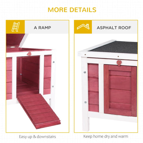 Small Rabbit Hutch Bunny Cage Guinea Pig Duck House Dog