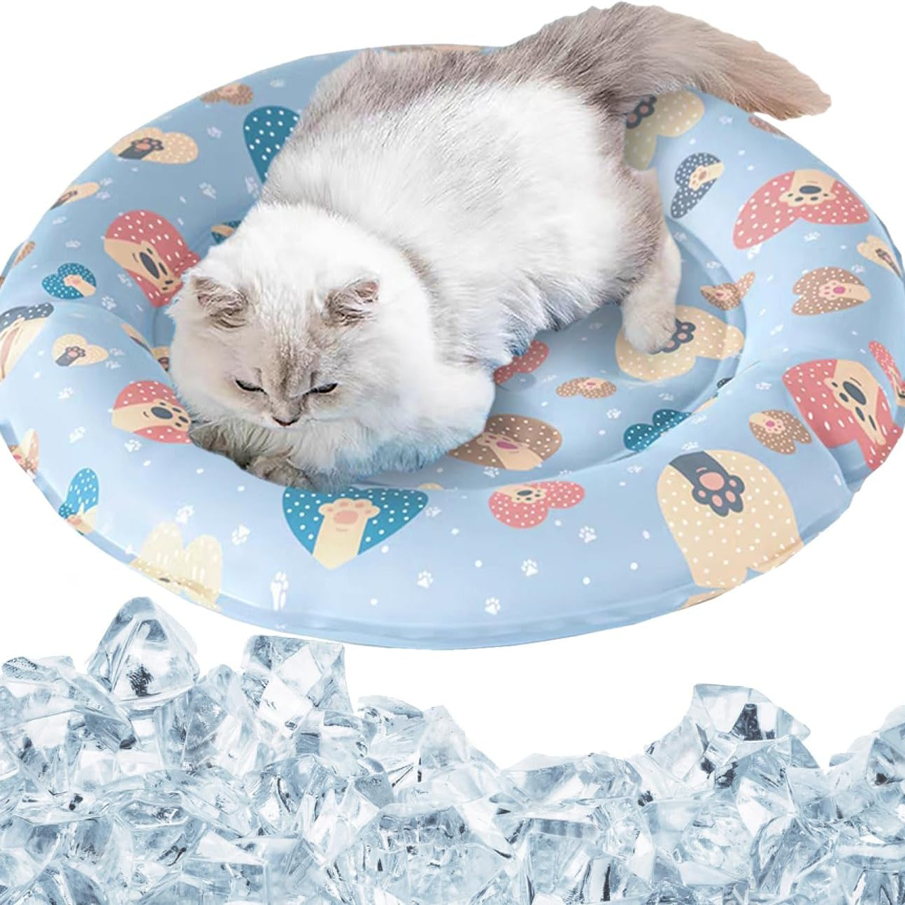 Cat Dog Pet Cooling Mat Cushion Pad Bed Summer Cool Down
