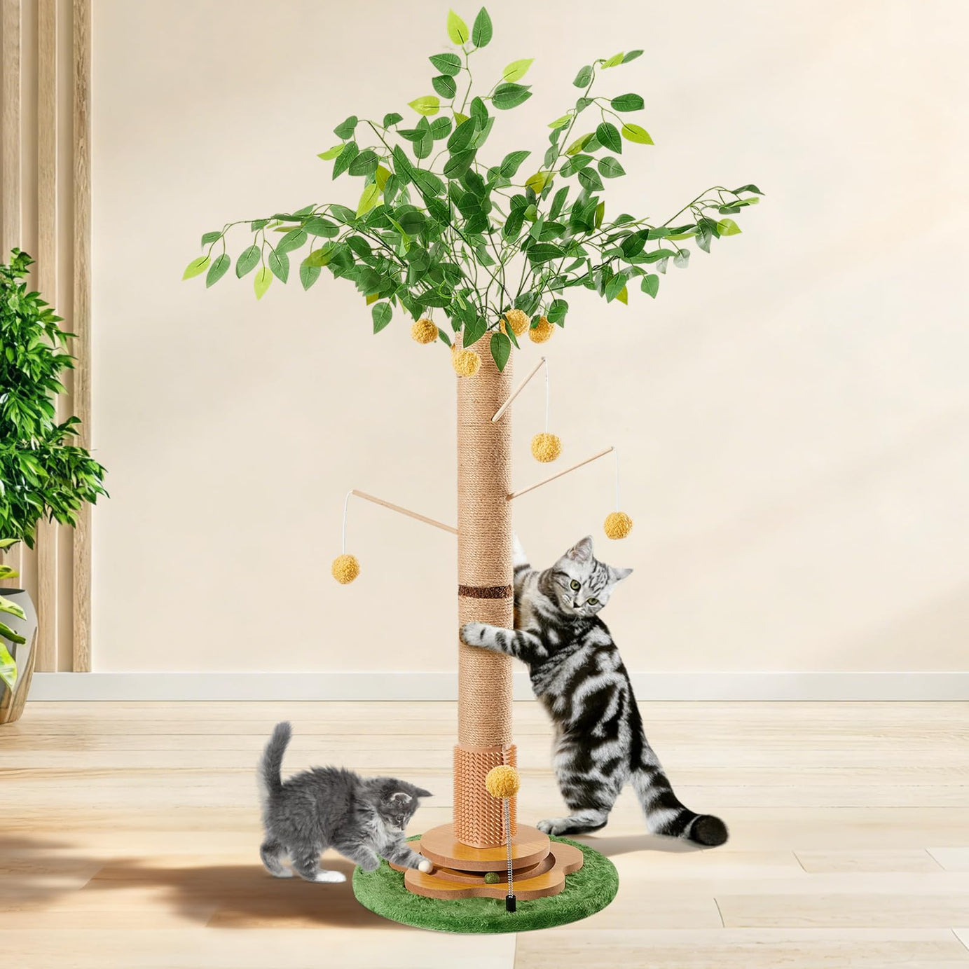 Cat Scratching Post Tall Scratcher Tree For Indoor Cats Adults
