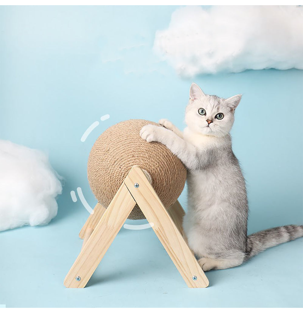 Professional Vertical Cat Toy Sisal Catching Ball