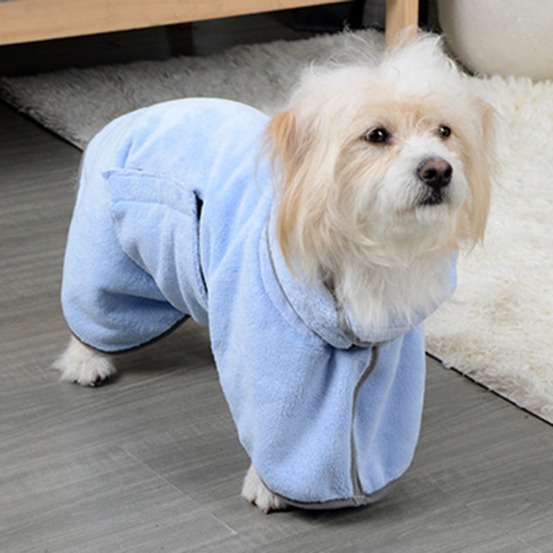 Quick-drying Pet Absorbent Towel Dog Bathrobe Pet Bath For Dogs