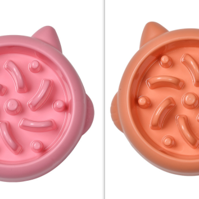 Pet Dog Cat Slow Feeder Bowls Anti Choking Dish Bowl Home Eating