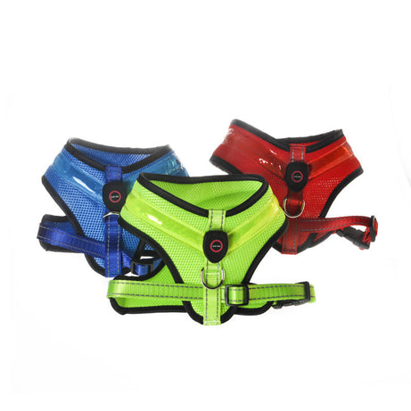 LED Luminous Dog Harness USB Charging Chest Strap Vest Pet Safety
