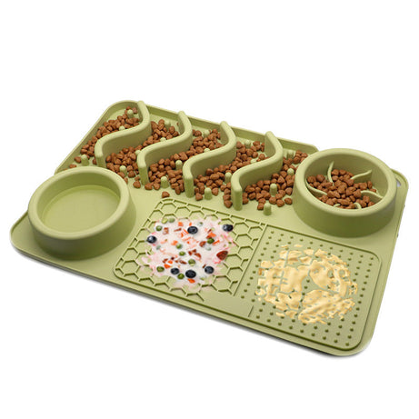 Dog Silicone Licking Pad Pet Mat Smelling Multifunctional Food Bowl