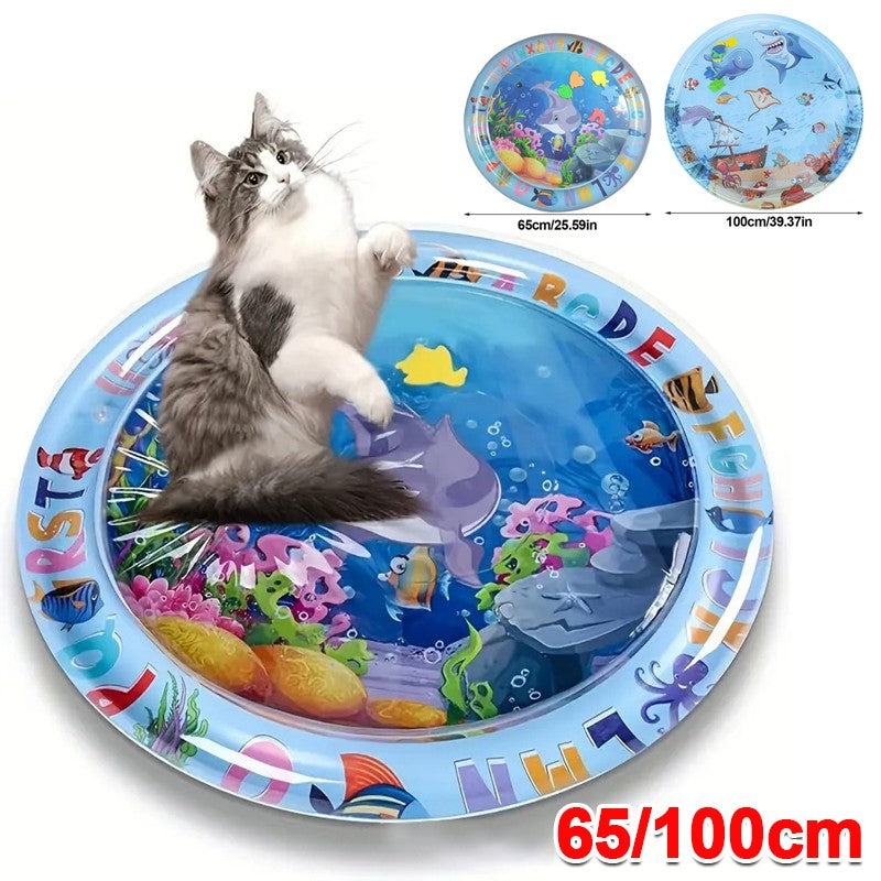 Cat Dog Water Play Mat Cooling Mats Thickened Cats Dogs Bed Toy