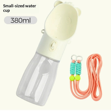 Pet Water Cup Portable Bottle Outdoor Dog Drinking Fountain Feeding