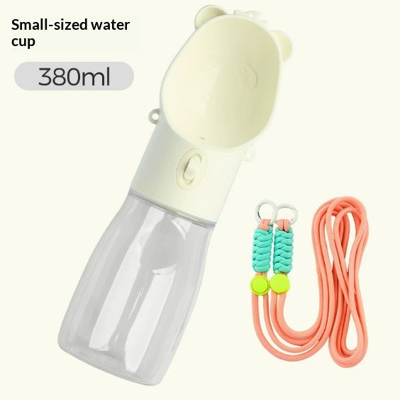 Pet Water Cup Portable Bottle Outdoor Dog Drinking Fountain Feeding