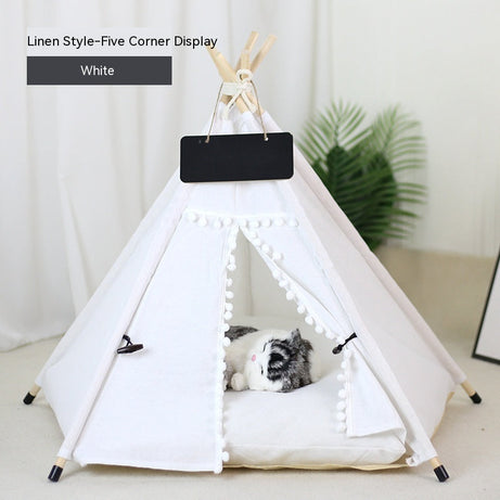 Pet Tent Cat House Removable And Washable Kennel Villa