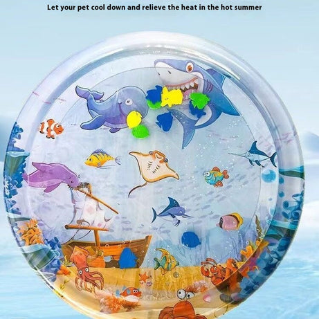 Summer Cooling Pet Water Bed Cushion Ice Pad Dog Sleeping Square