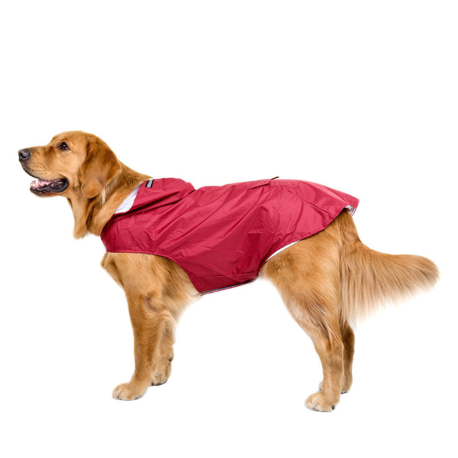 Spring And Autumn Pet Raincoat Rain Poncho Large Dog Clothes