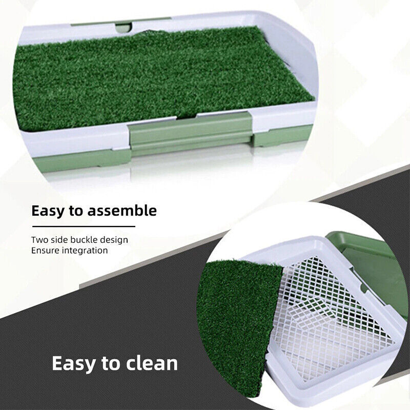 Pet Dog Toilet Mat Indoor Restroom Training Grass Potty Pad Loo