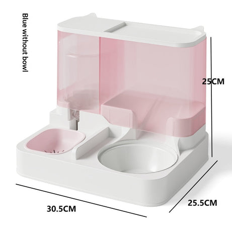 Automatic Feeder And Water Fountain Combo Cat Food Bowl