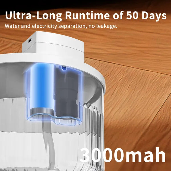Pet Water Fountain Large Capacity Automatic Cat Dispenser With No